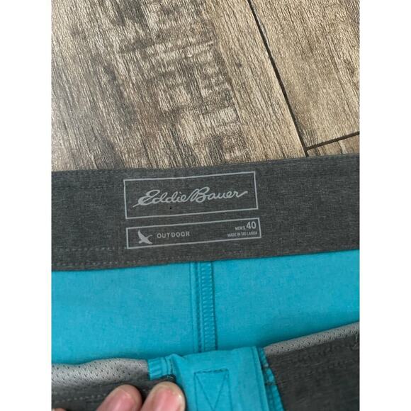 Eddie Bauer Men's Blue & Gray Drawstring Board Shorts Size 40 - Picture 5 of 7